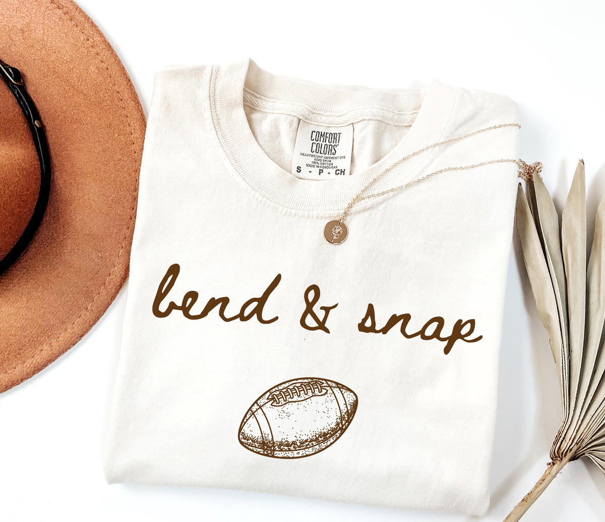 Bend and Snap Comfort Colors® Shirt, Football Season Tee, Funny Sports Lover Gift