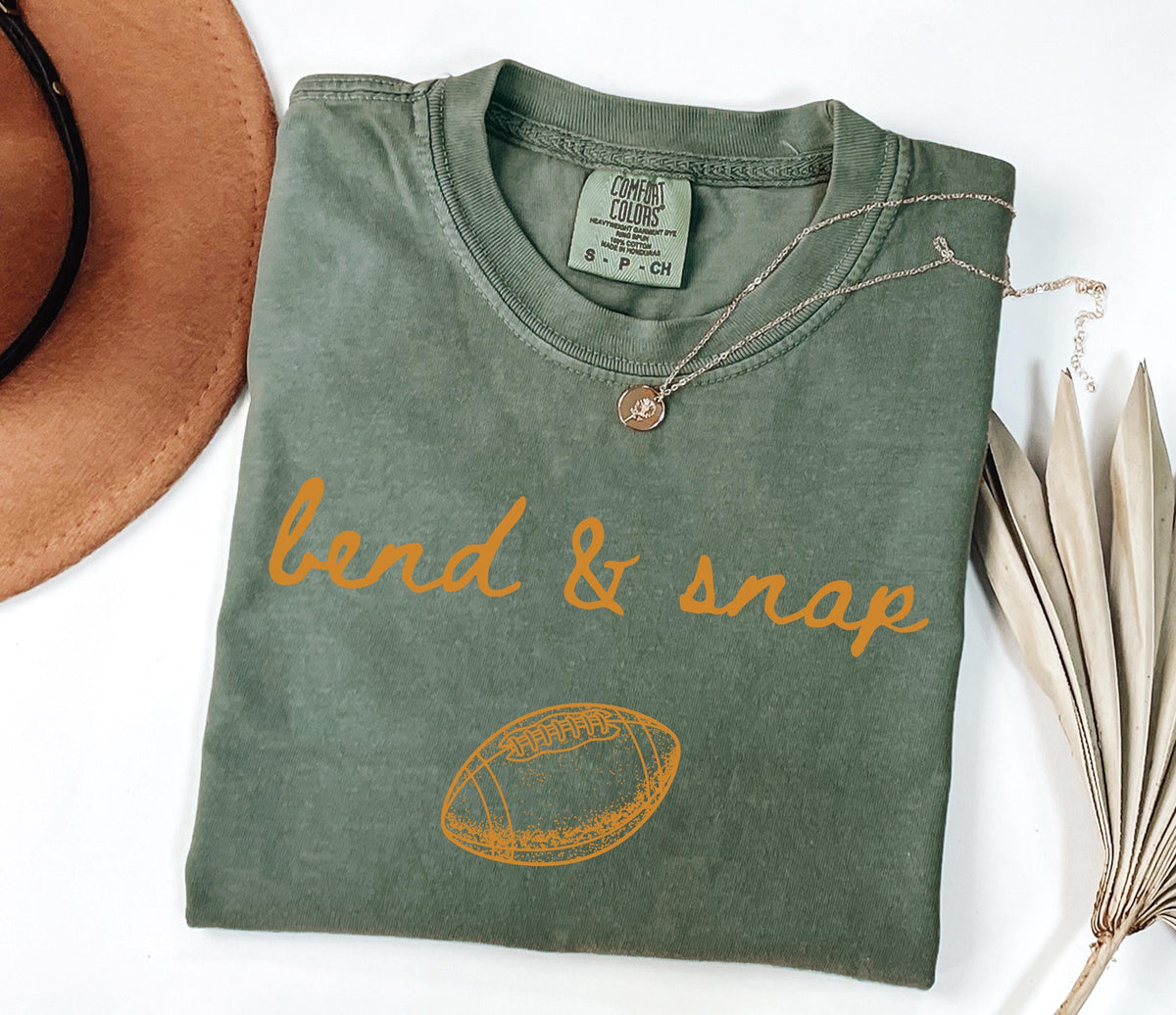 Bend and Snap Comfort Colors® Shirt, Football Season Tee, Funny Sports Lover Gift