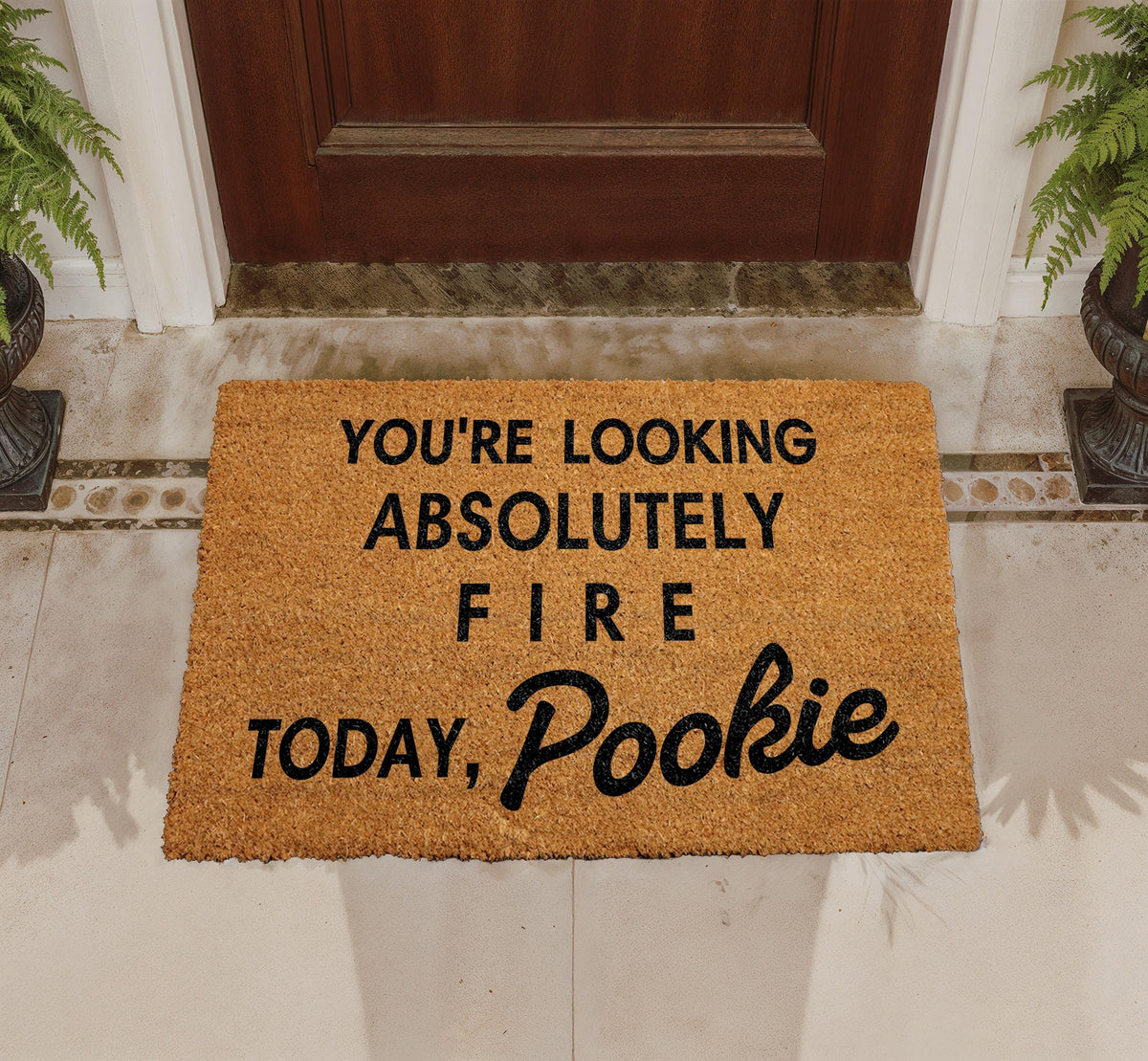 Personalized Coir Doormat, Flirty Funny Welcome Mat, Romantic Entry Rug
