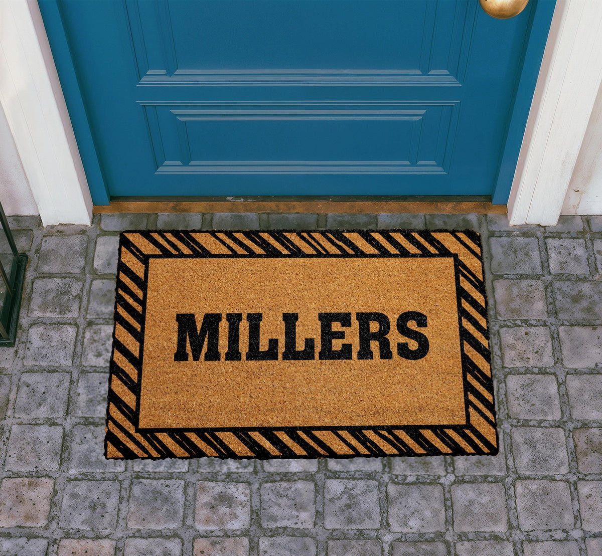 Personalized Coir Doormat, Custom Family Name Welcome Mat, Housewarming Gift