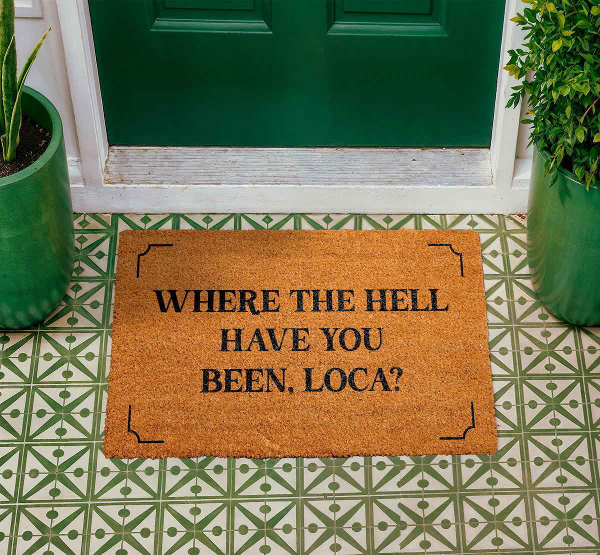 Where The Hell Have You Been Doormat, Funny Quote Welcome Mat, Sassy Front Porch Mat, Natural Coir Door Mat, Humorous Outdoor Entry Mat