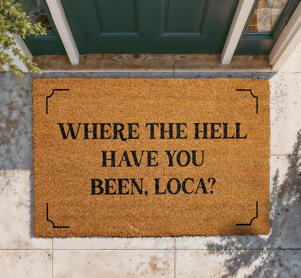 Where The Hell Have You Been Doormat, Funny Quote Welcome Mat, Sassy Front Porch Mat, Natural Coir Door Mat, Humorous Outdoor Entry Mat
