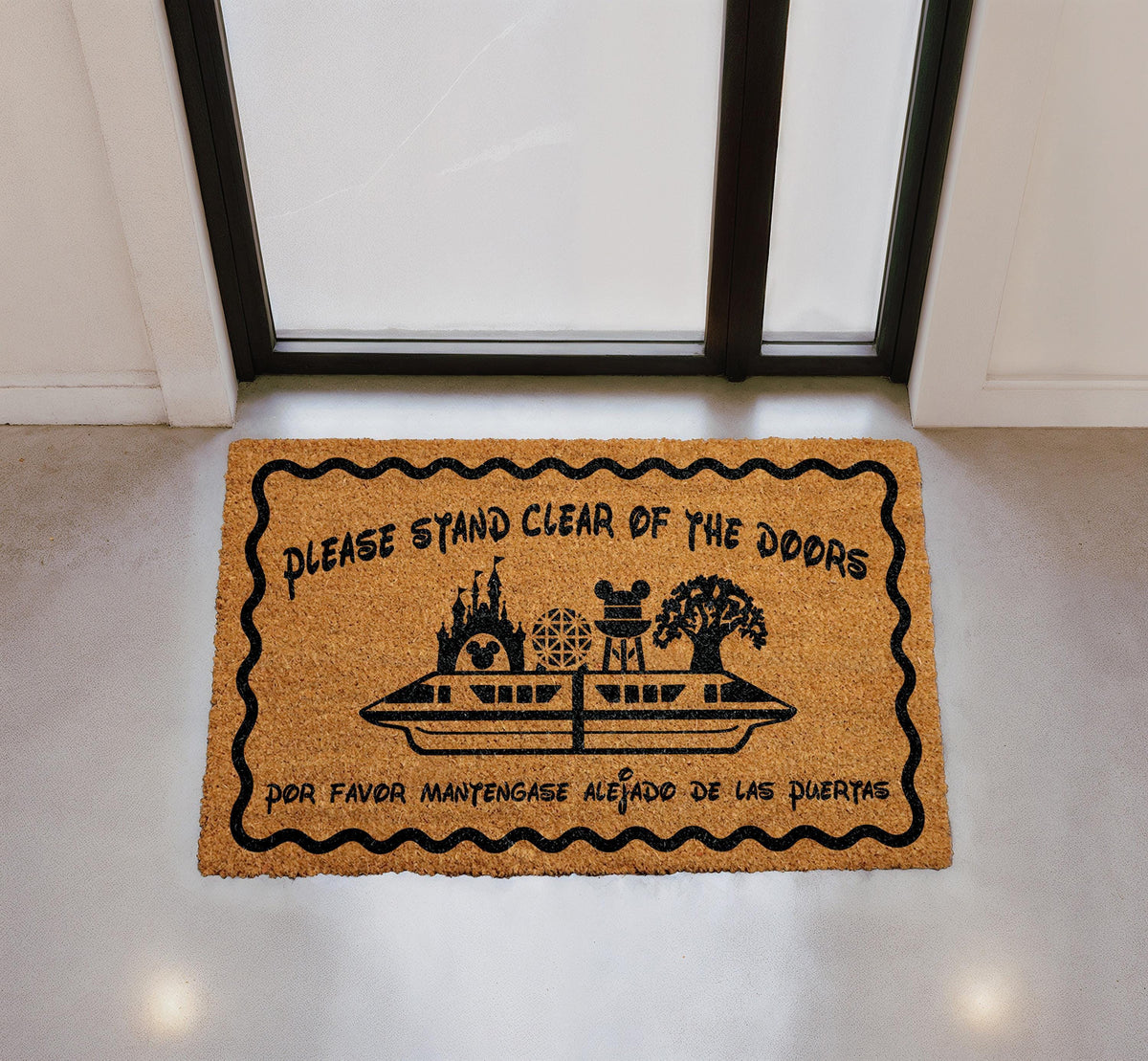 Funny Coir Doormat, Please Stand Clear of the Doors, Housewarming Gift