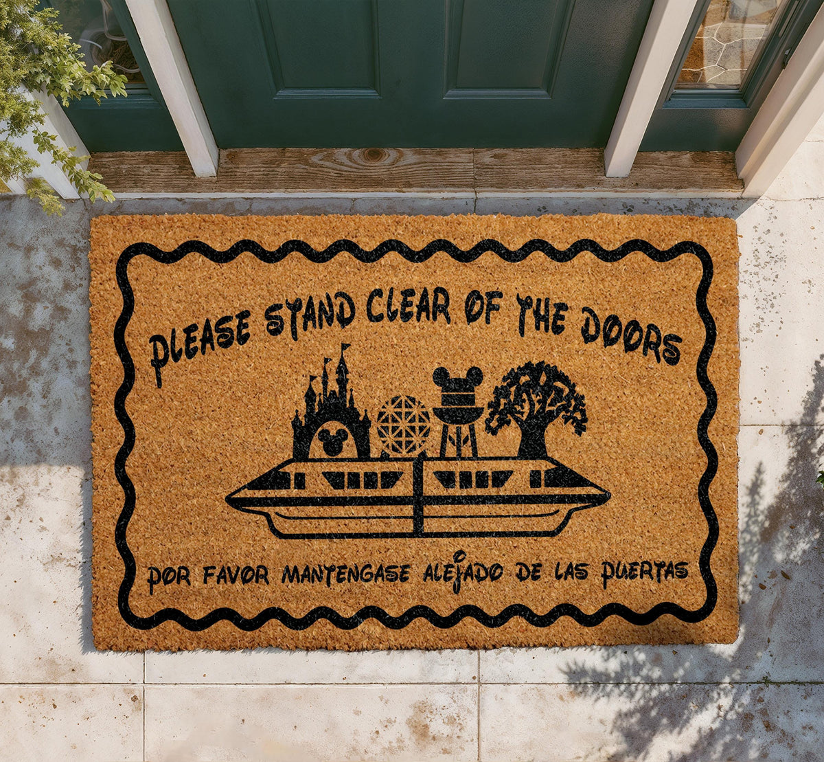 Funny Coir Doormat, Please Stand Clear of the Doors, Housewarming Gift