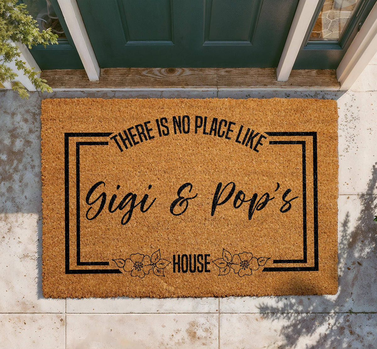 Personalized Grandparents’ House Coir Doormat