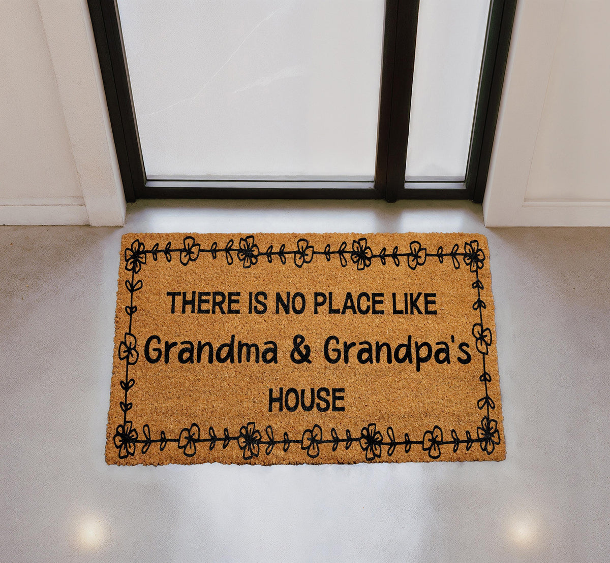 Personalized Coir Doormat, Custom Family Welcome Mat, Outdoor Entryway Rug