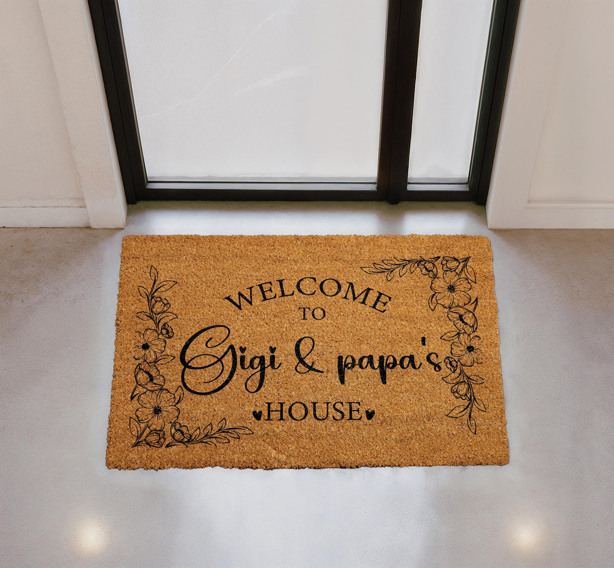 Personalized Grandparents’ House Coir Doormat