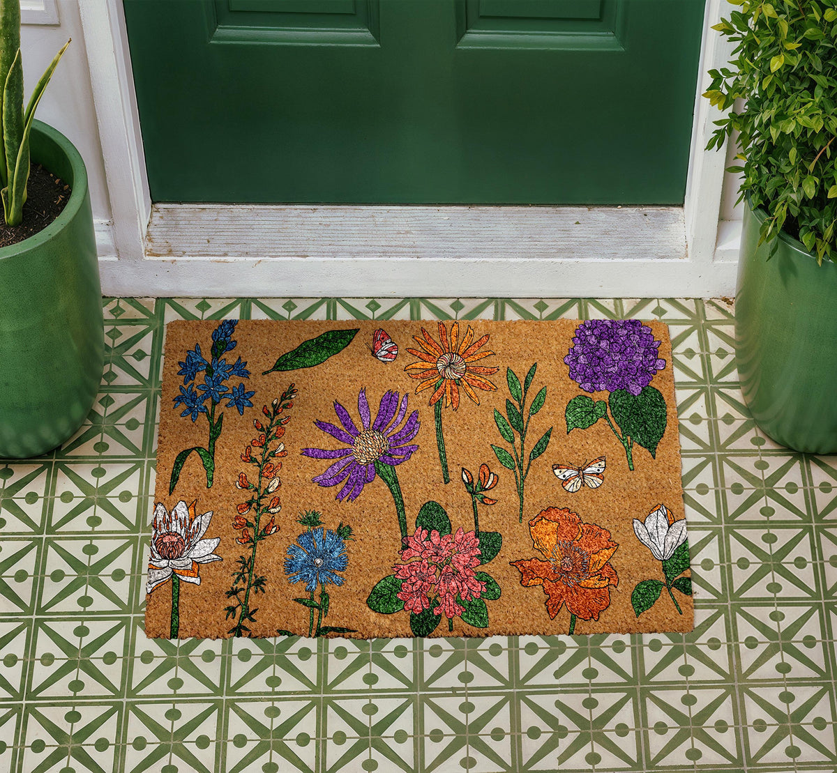 Wildflower Coir Doormat