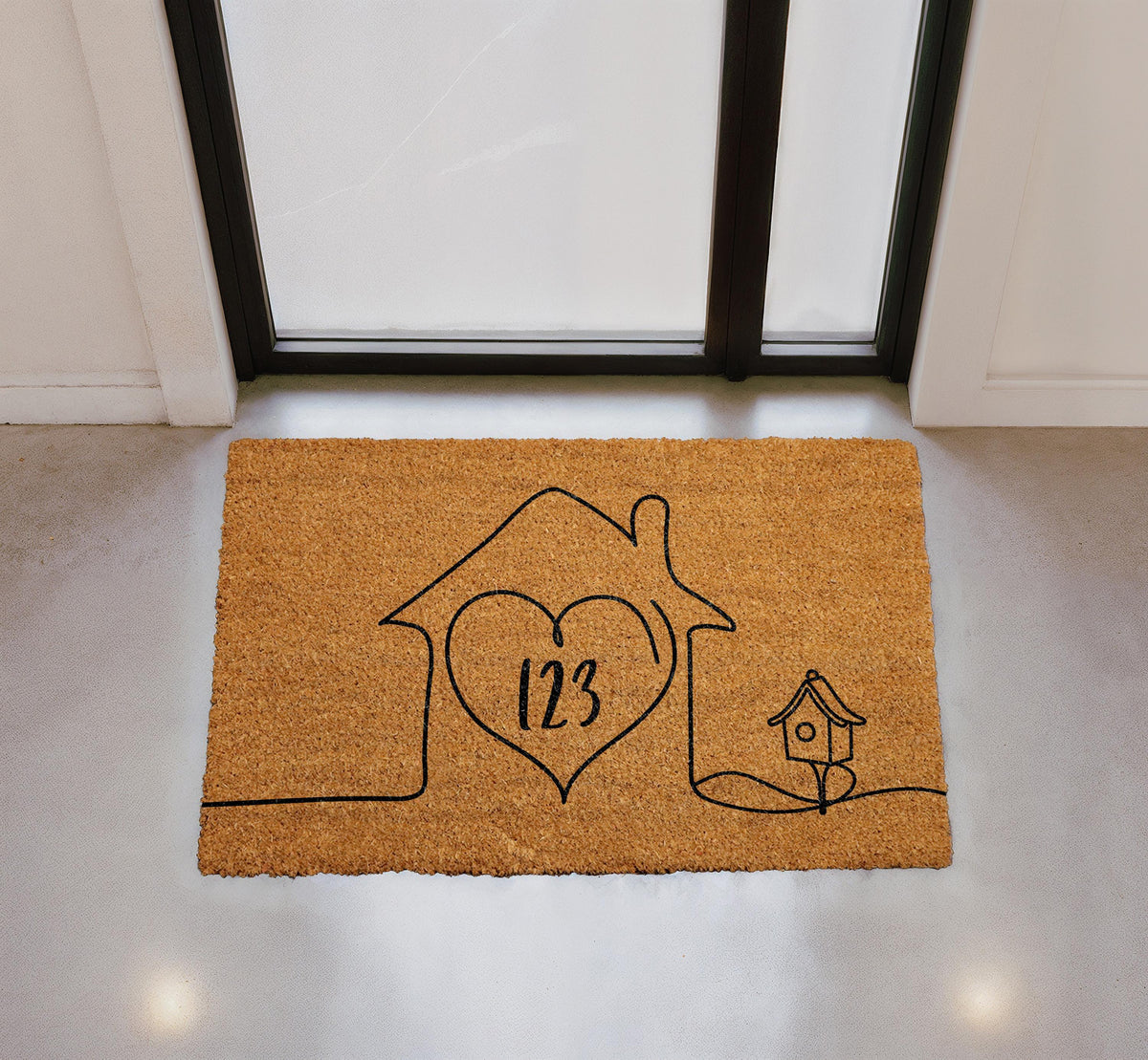 Personalized House Number Coir Doormat