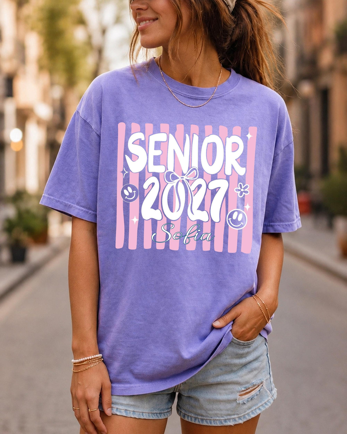 Personalized Senior 2027 Comfort Colors® Shirt, High School Senior T-Shirts