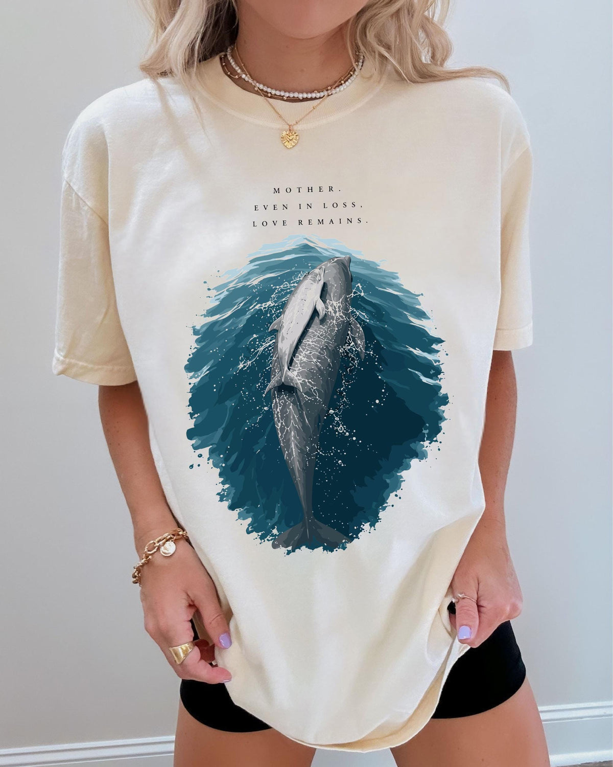 Dolphin & Sea Comfort Colors® Shirt, Ocean Animal T-shirt, Nature Lover Gift Tee