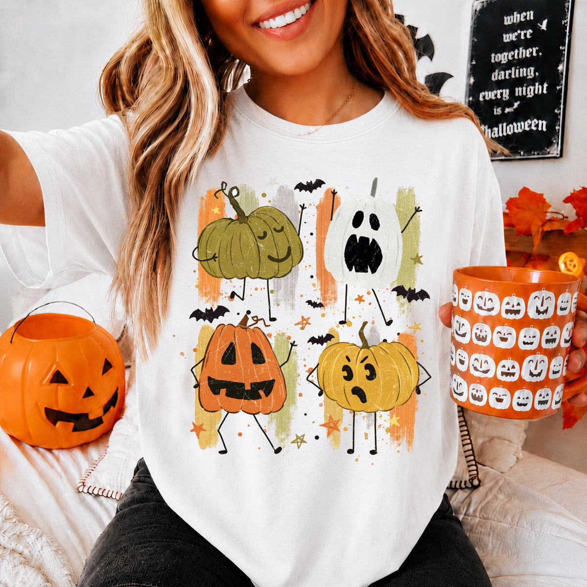 Pumpkins Comfort Colors® Shirt, Funny Spooky Season T-shirt, Halloween Gift Tee