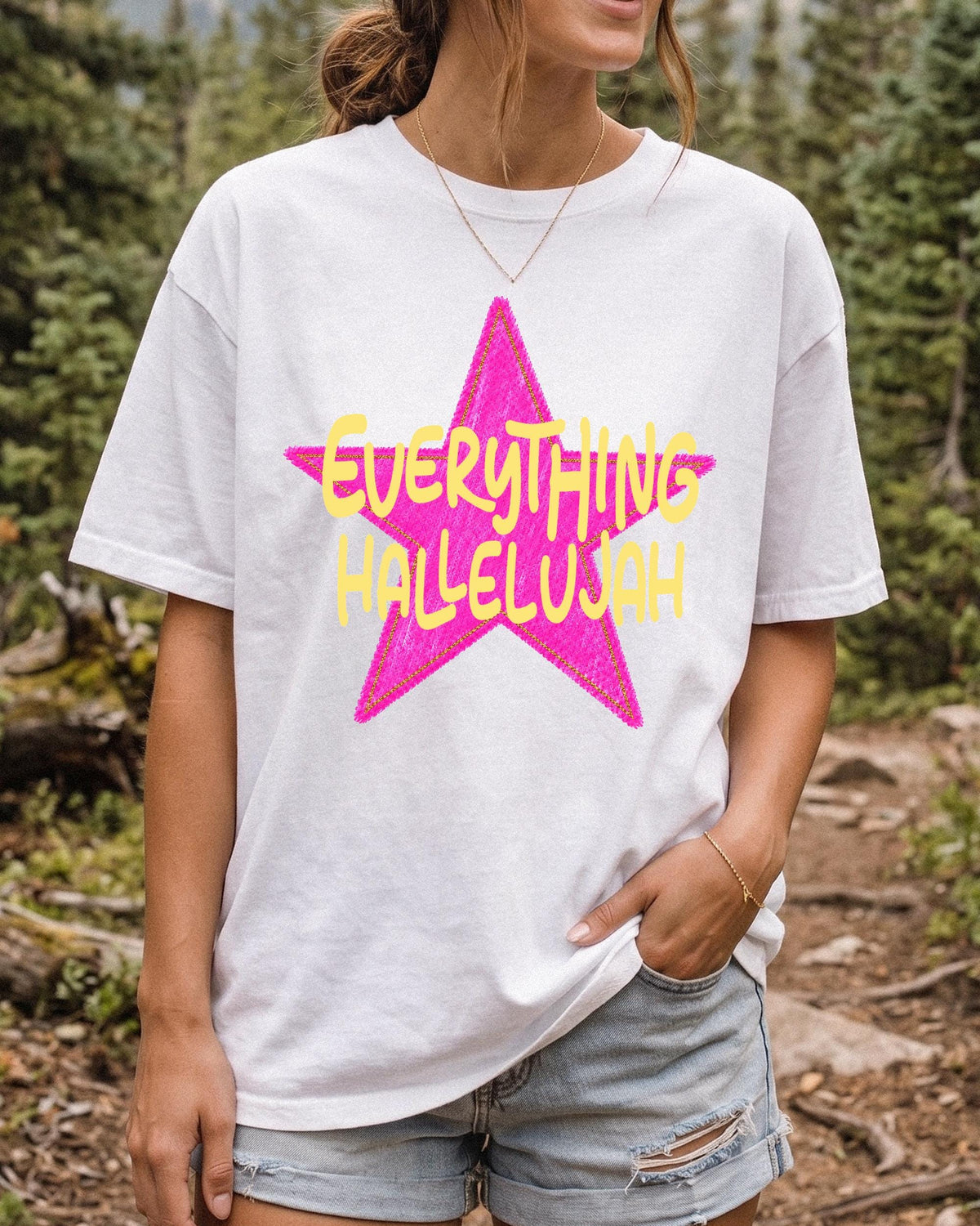 Christian Star Comfort Colors® Shirt, Faith Based T-Shirt, Religious Women Tee