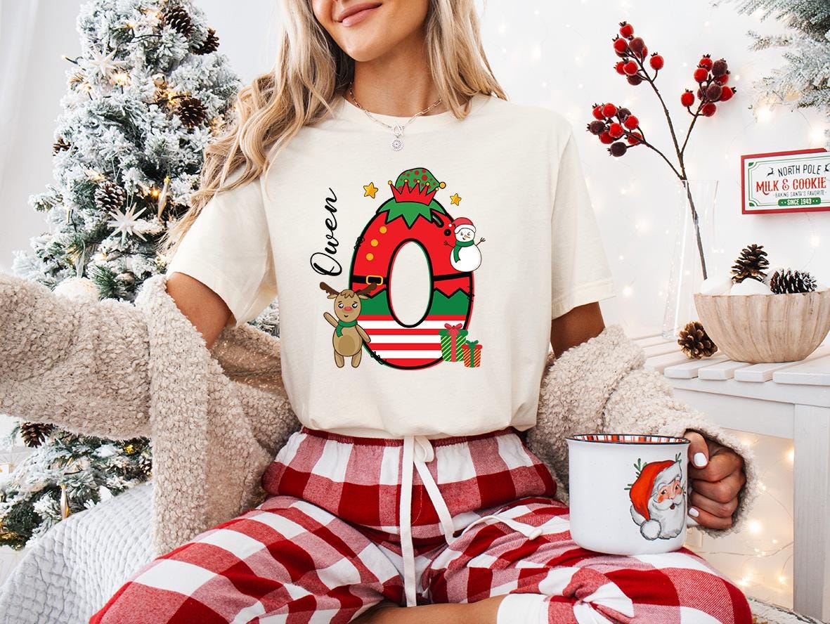 Custom Christmas Matching Shirt, Xmas Letters Sweatshirt, Family Holiday Gift Tee