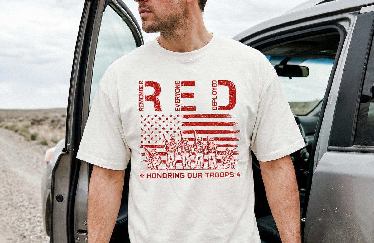 Remember Everyone Deployed Flag Graphic Shirt