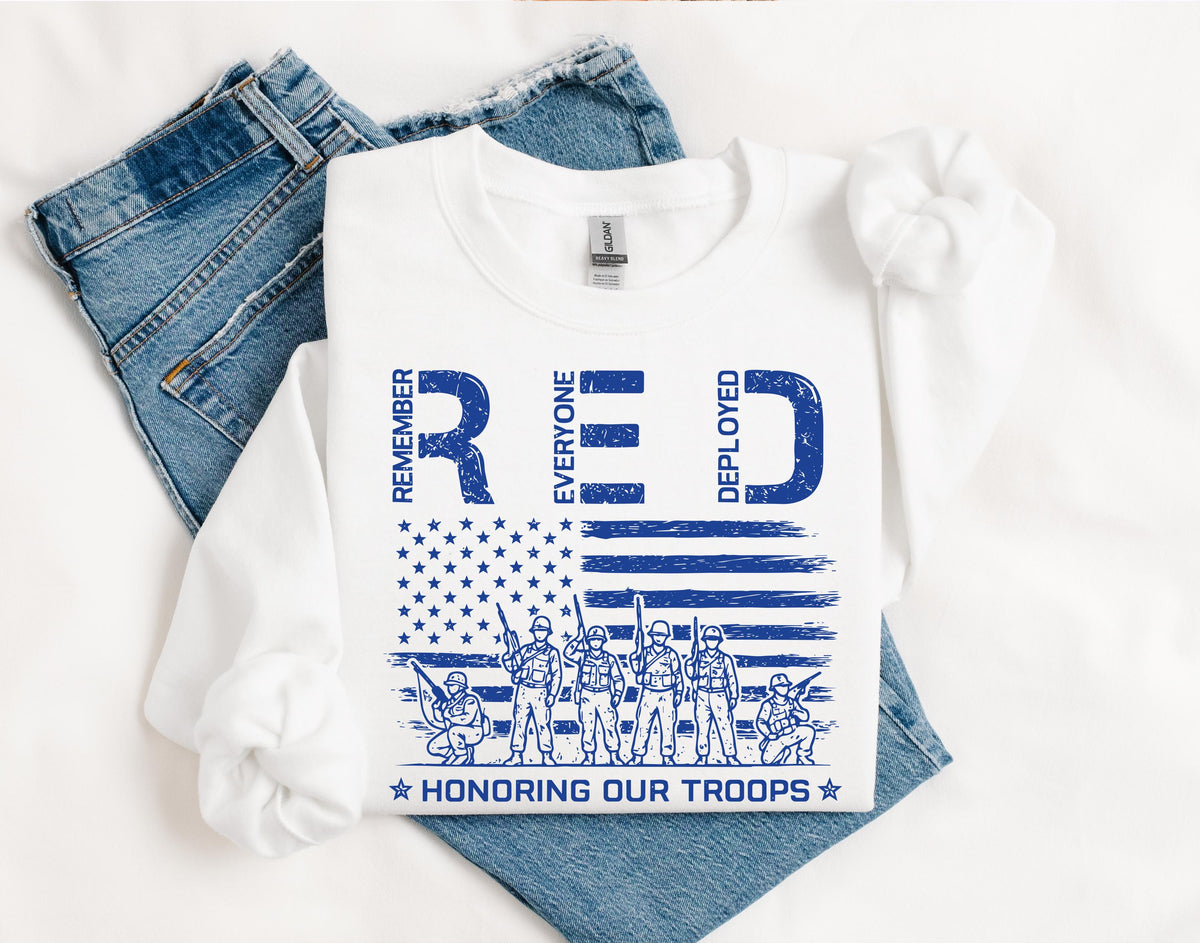 Remember Everyone Deployed Flag Graphic Shirt