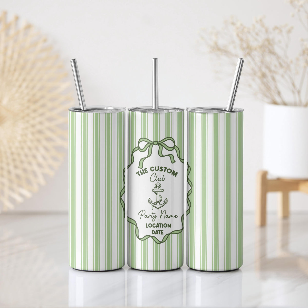 Personalized Coquette Bow Girls Trip Tumbler with Straw, Custom Beach Bachelorette Party Favor