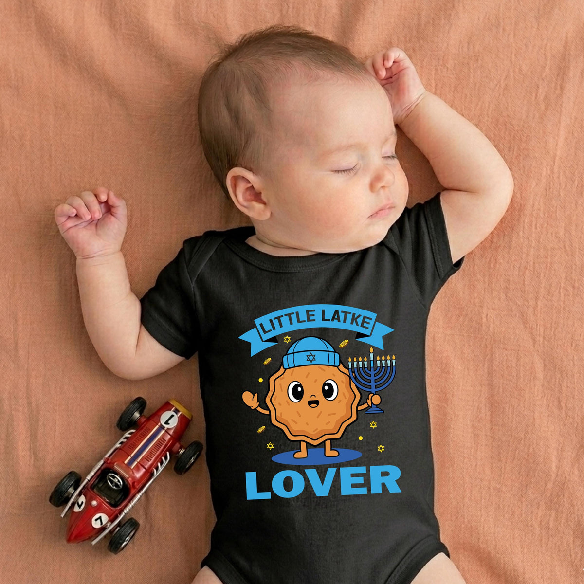 Little Latke T-shirt, Hanukkah Baby Bodysuit, Jewish Holiday Gift Tee