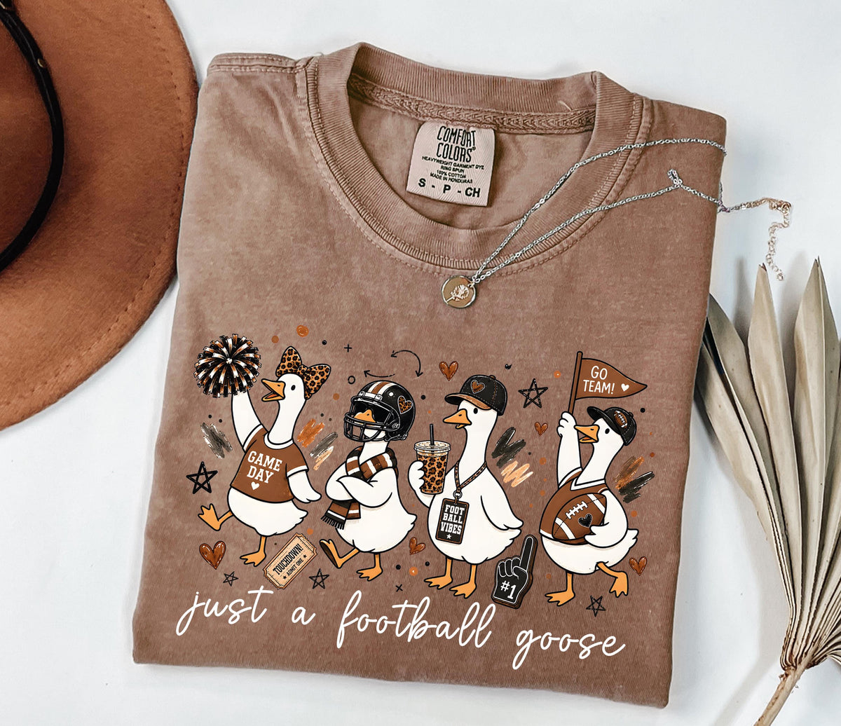 Football Goose Comfort Colors® Shirt, Football Season Tee, Funny Sports Lover Gift