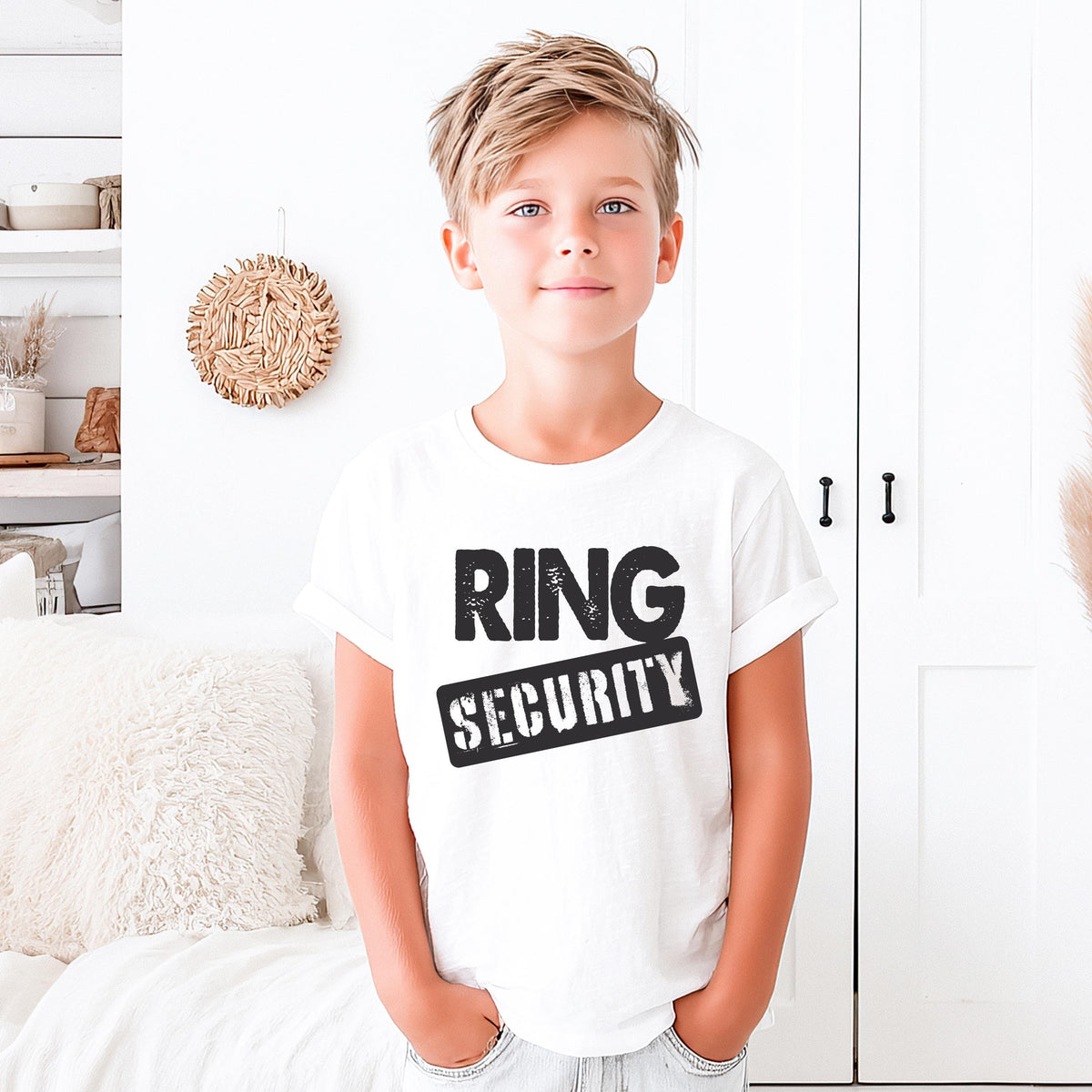 Ring Security Shirt, Bridal Party Kids Matching Shirts, Wedding Proposal Kid Tee