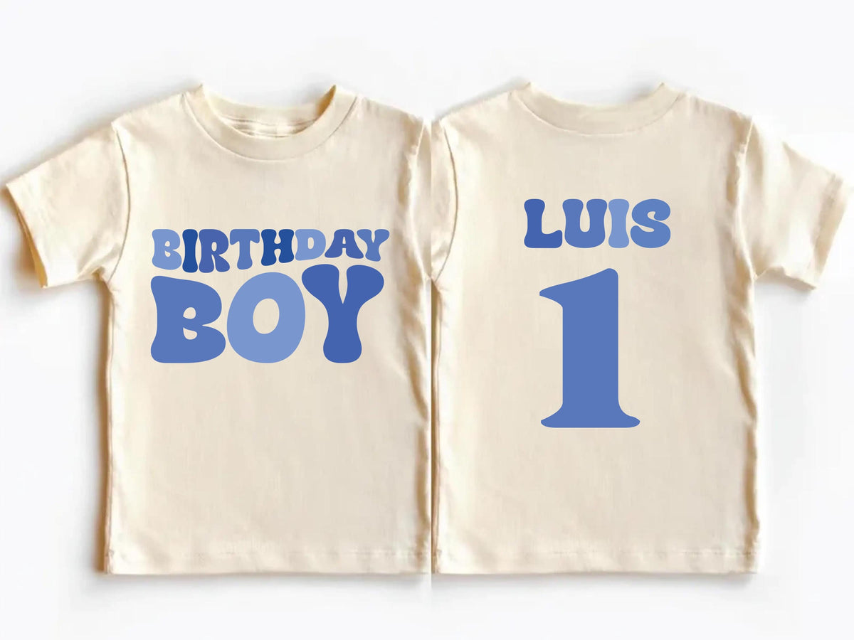 Birthday Boy T-shirt, Personalized Birthday Tee, First Birthday Party Sweatshirt, Birthday Kids Name Crewneck