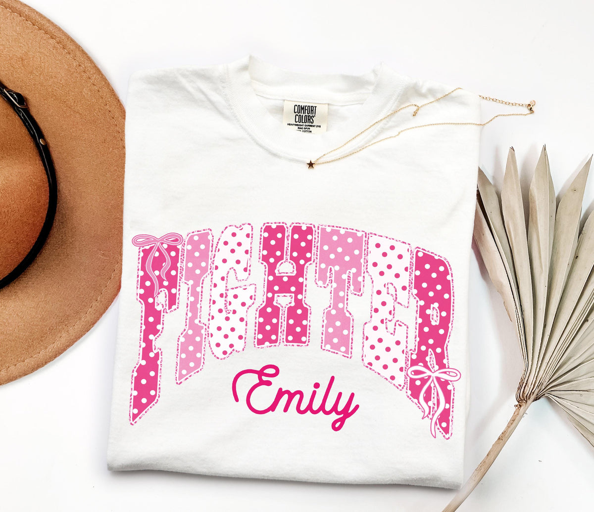 Breast Cancer Fighter Comfort Colors® Shirt, Custom Breast Cancer Awareness T-Shirt, Cancer Warrior Tee