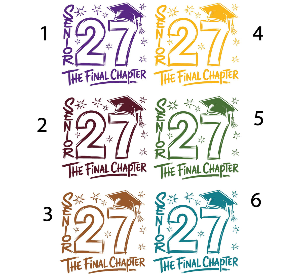 Senior 2027 Comfort Colors® Shirt, The Final Chapter Senior Tee, High School Graduation Gift