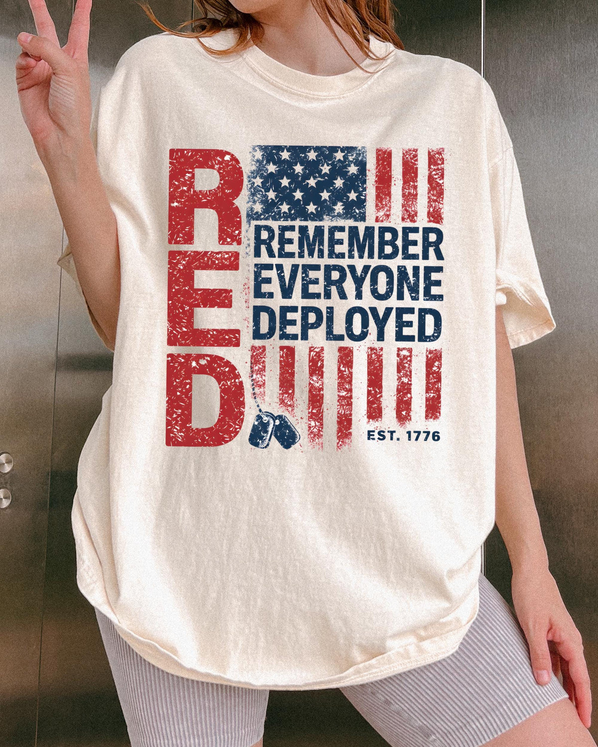 Red Remember Comfort Colors® Shirt, American Flag Tee, Patriotic Gift Shirt