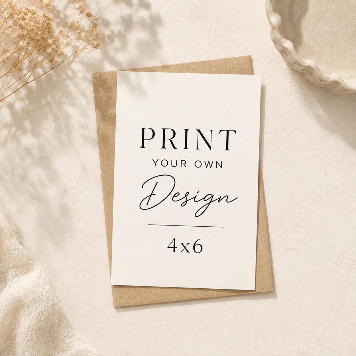 Custom 5x7 Printed Cards, Personalized Business, Thank You, Invitations (Print-Ready Design)
