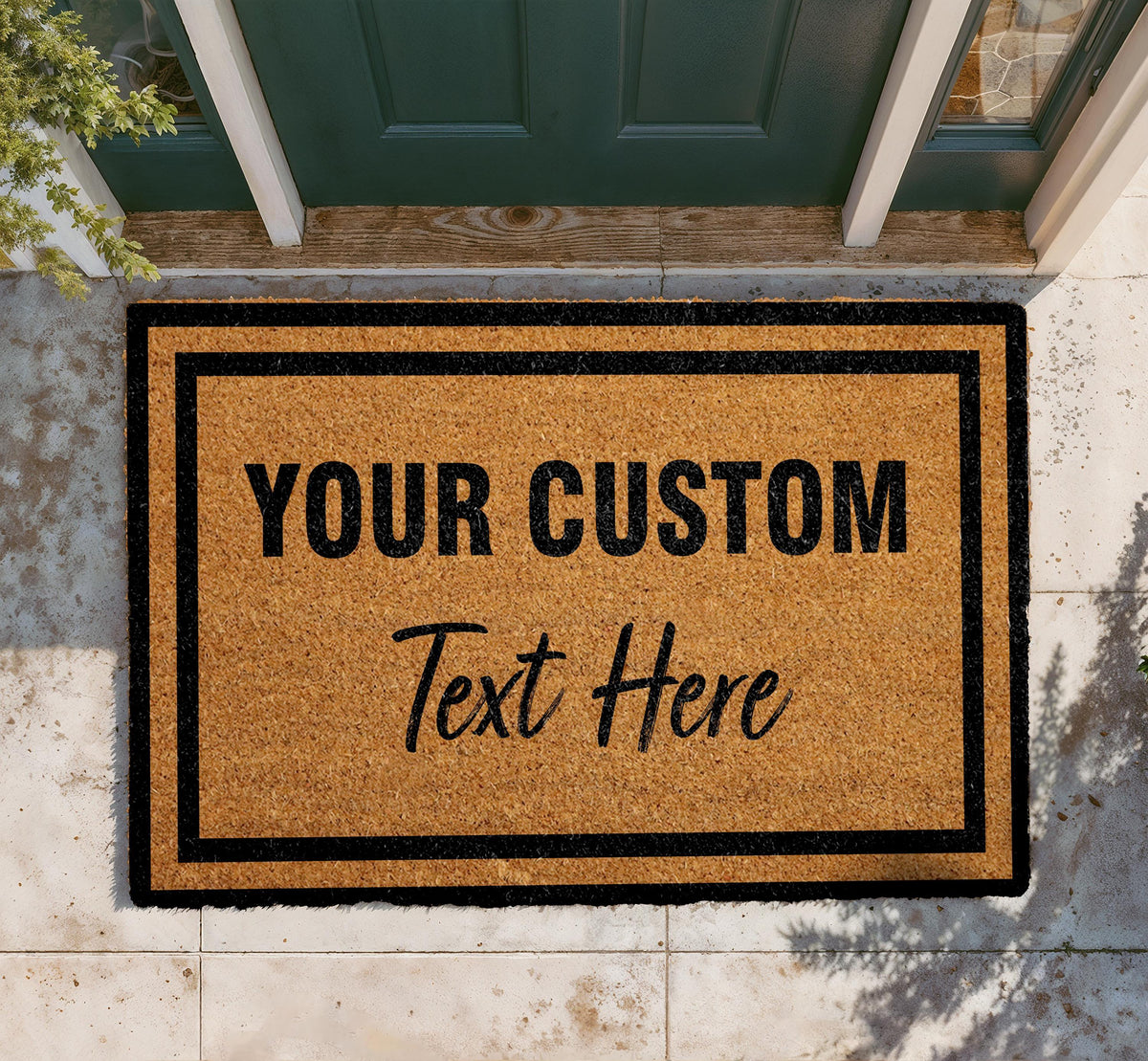 Custom Coir Doormat, Personalized Welcome Mat, Housewarming Gift
