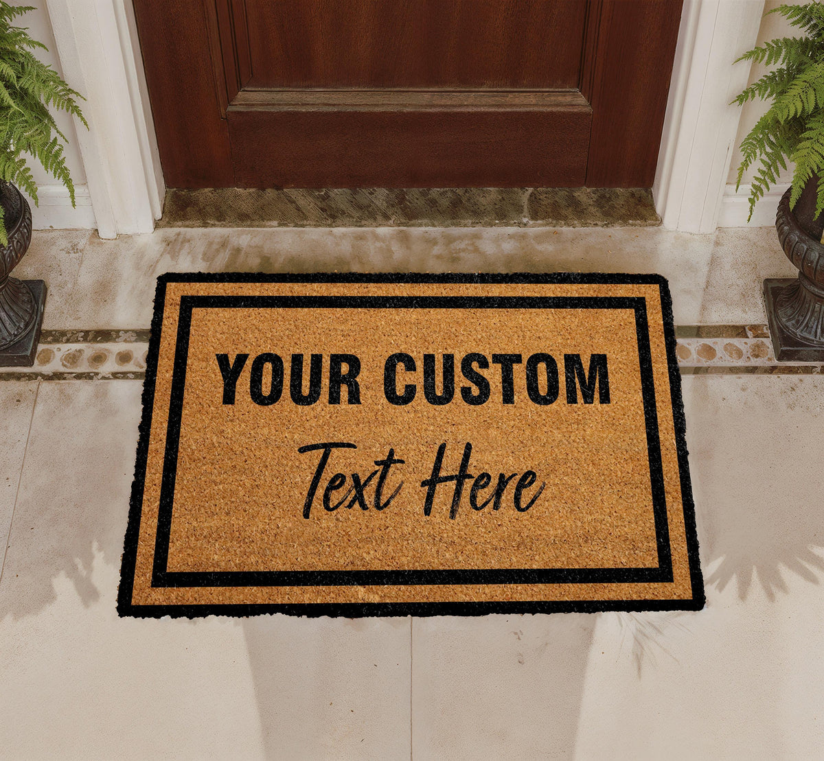 Custom Coir Doormat, Personalized Welcome Mat, Housewarming Gift