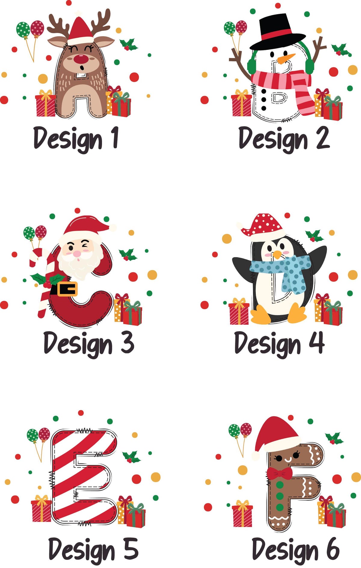 Personalized Christmas Gift Stickers, Custom Name Labels, Holiday Tags (Peel & Stick)