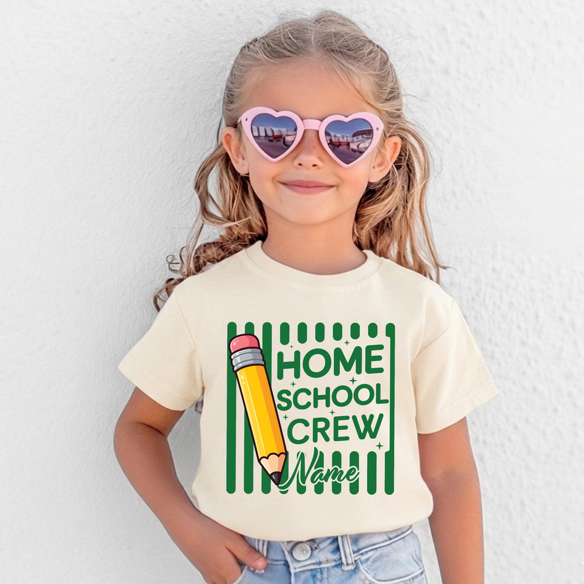 Homeschool Crew T-shirt, Custom Name Homeschool Shirt, Homeschool Mom Kids Matching Tees