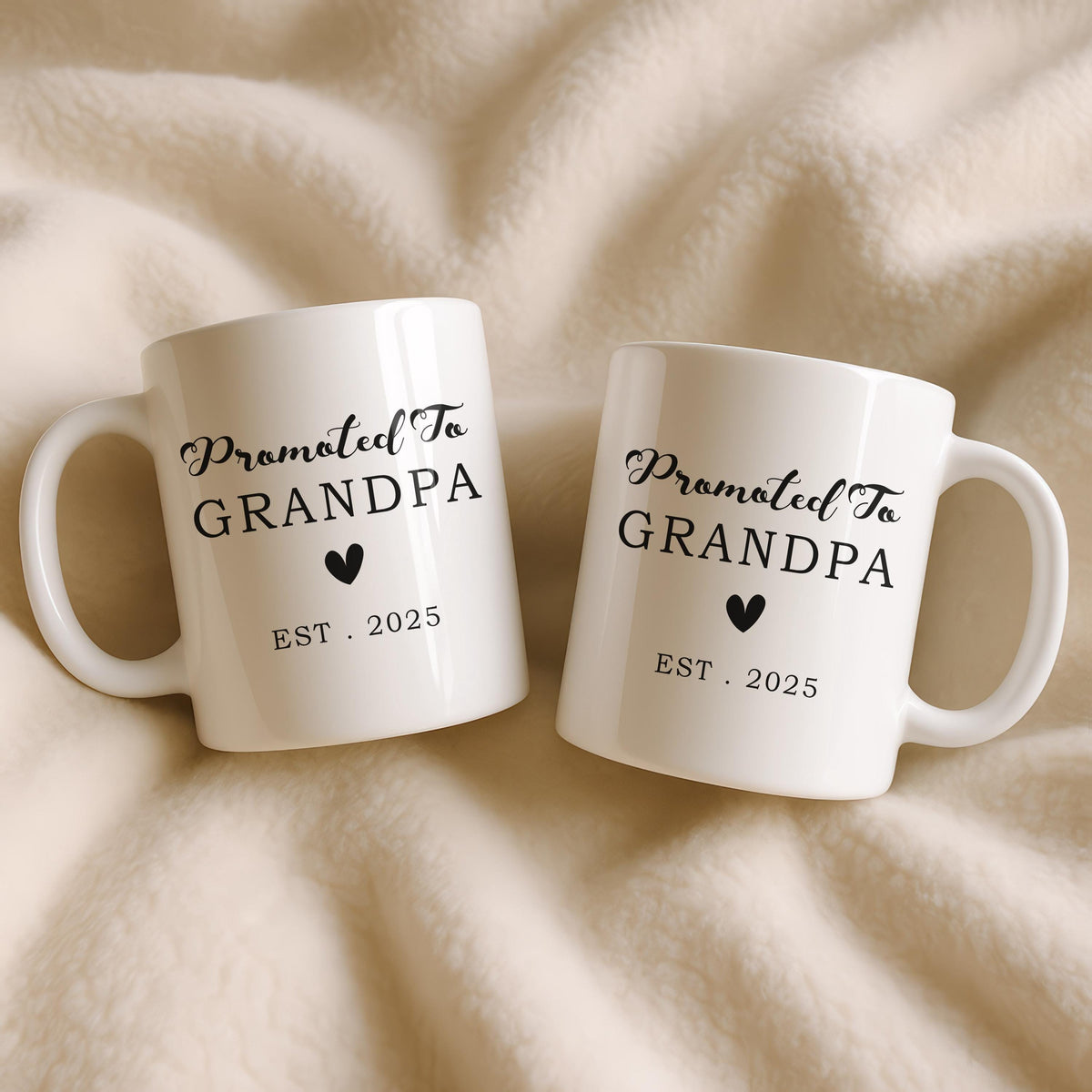 Personalized Promoted to Grandpa Ceramic Mug