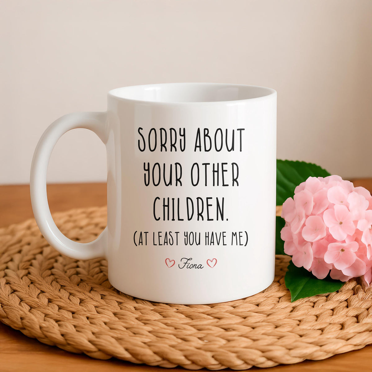 Funny Mom Coffee Mug, Personalized Ceramic Cup, Custom Name Gift