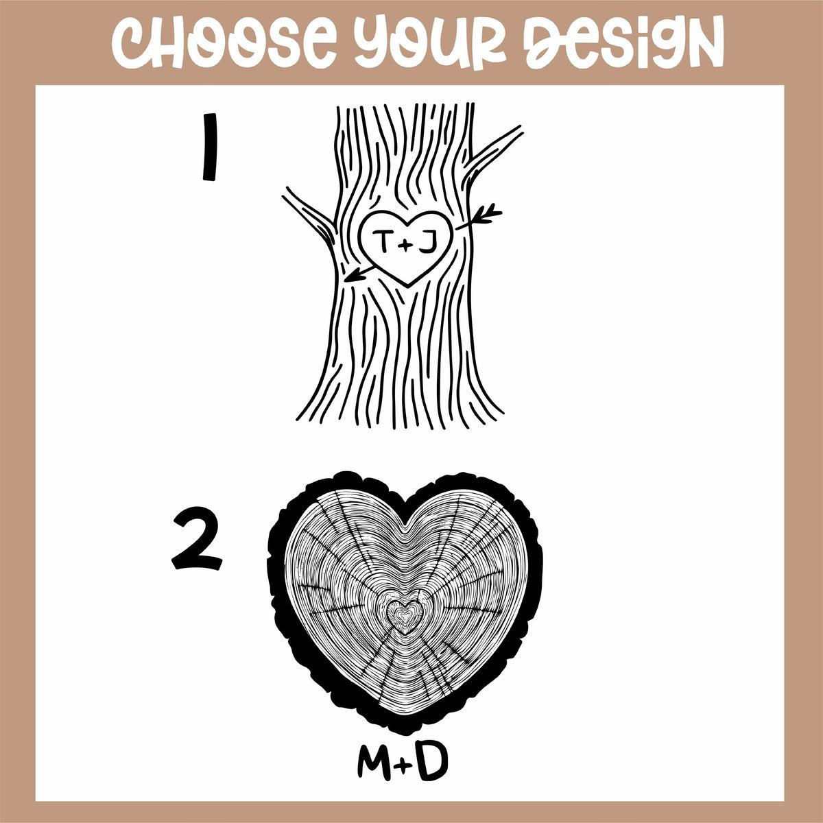 Personalized Couple Mug, Custom Initials Heart Tree Ceramic Cup