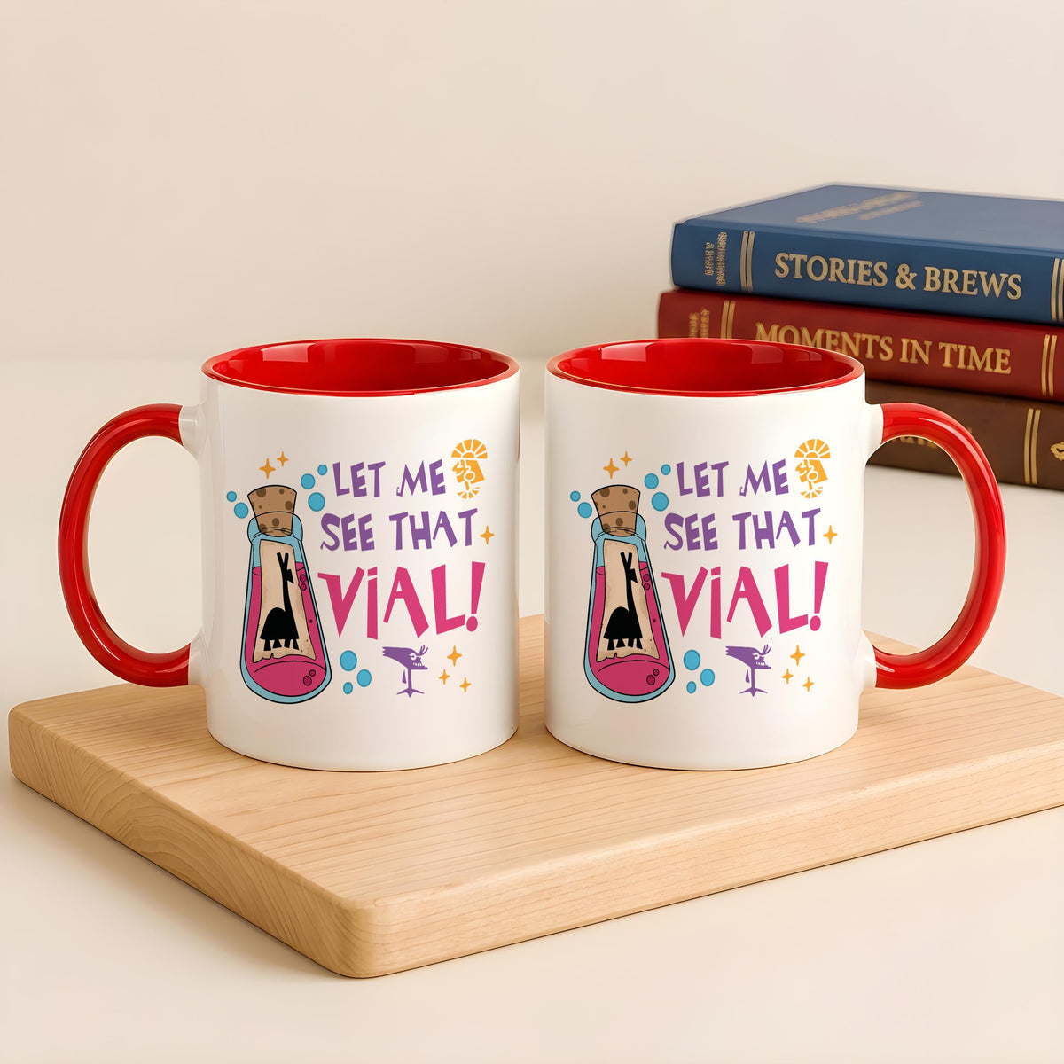 Funny Llama Potion Mug, Let Me See That Vial Coffee Cup, Custom Name Gift