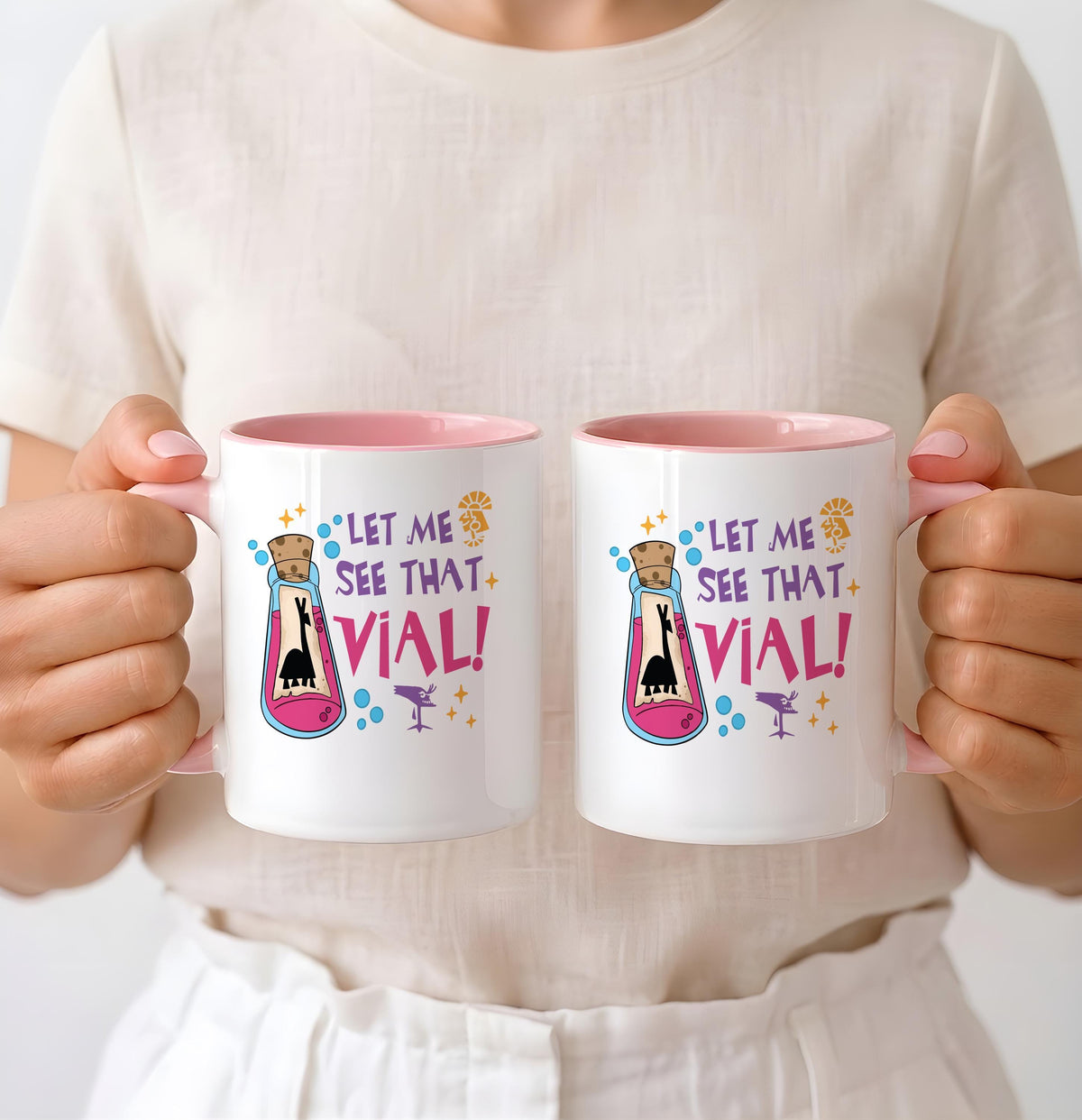 Funny Llama Potion Mug, Let Me See That Vial Coffee Cup, Custom Name Gift