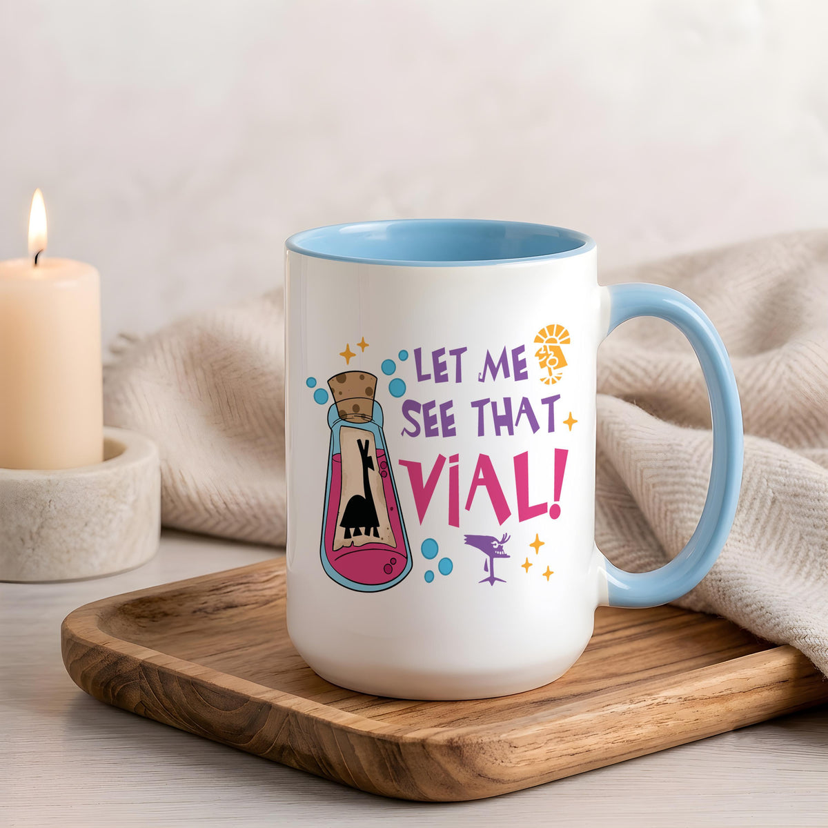 Funny Llama Potion Mug, Let Me See That Vial Coffee Cup, Custom Name Gift