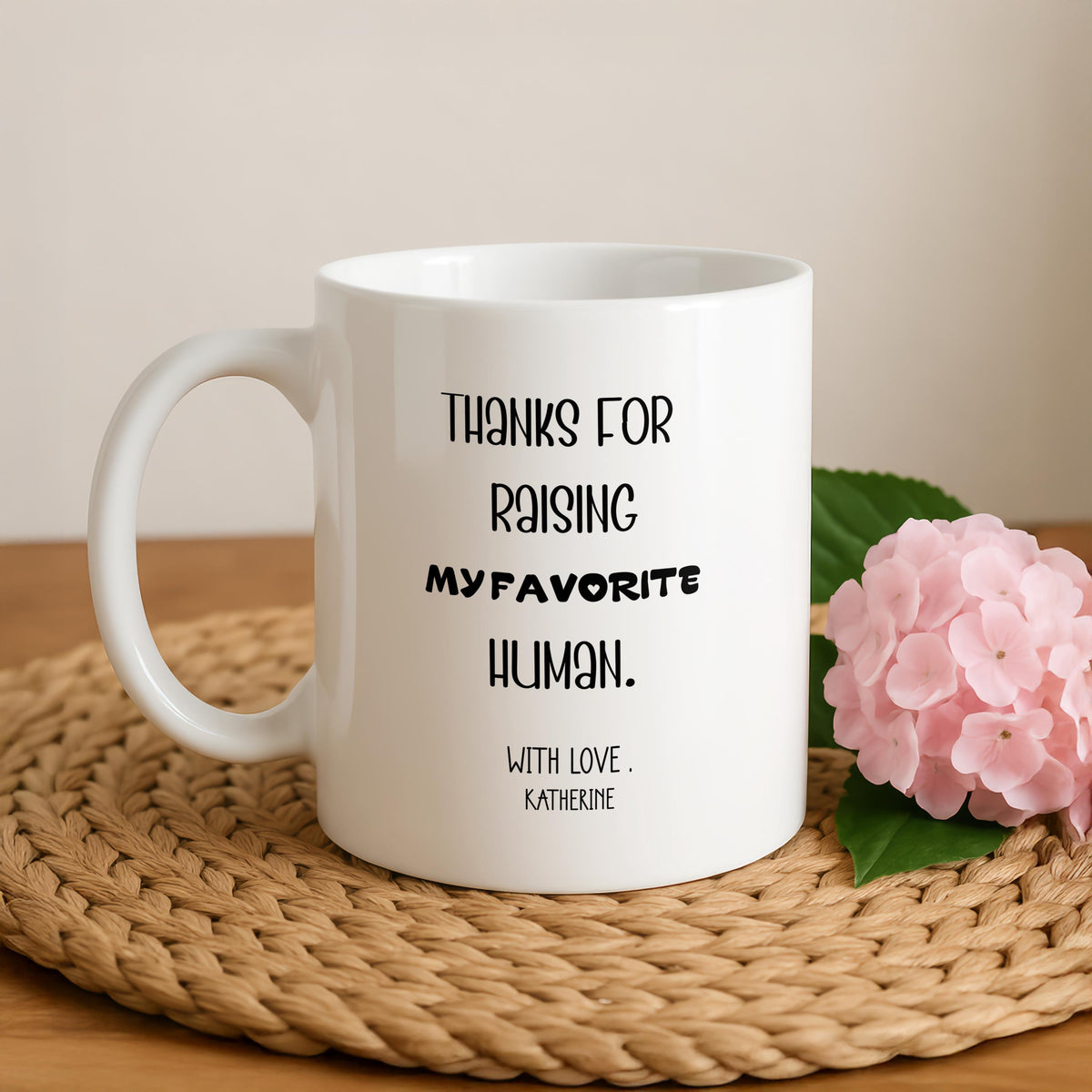 Personalized Mother-in-Law Mug, Custom Ceramic Coffee Cup, Gift for MIL