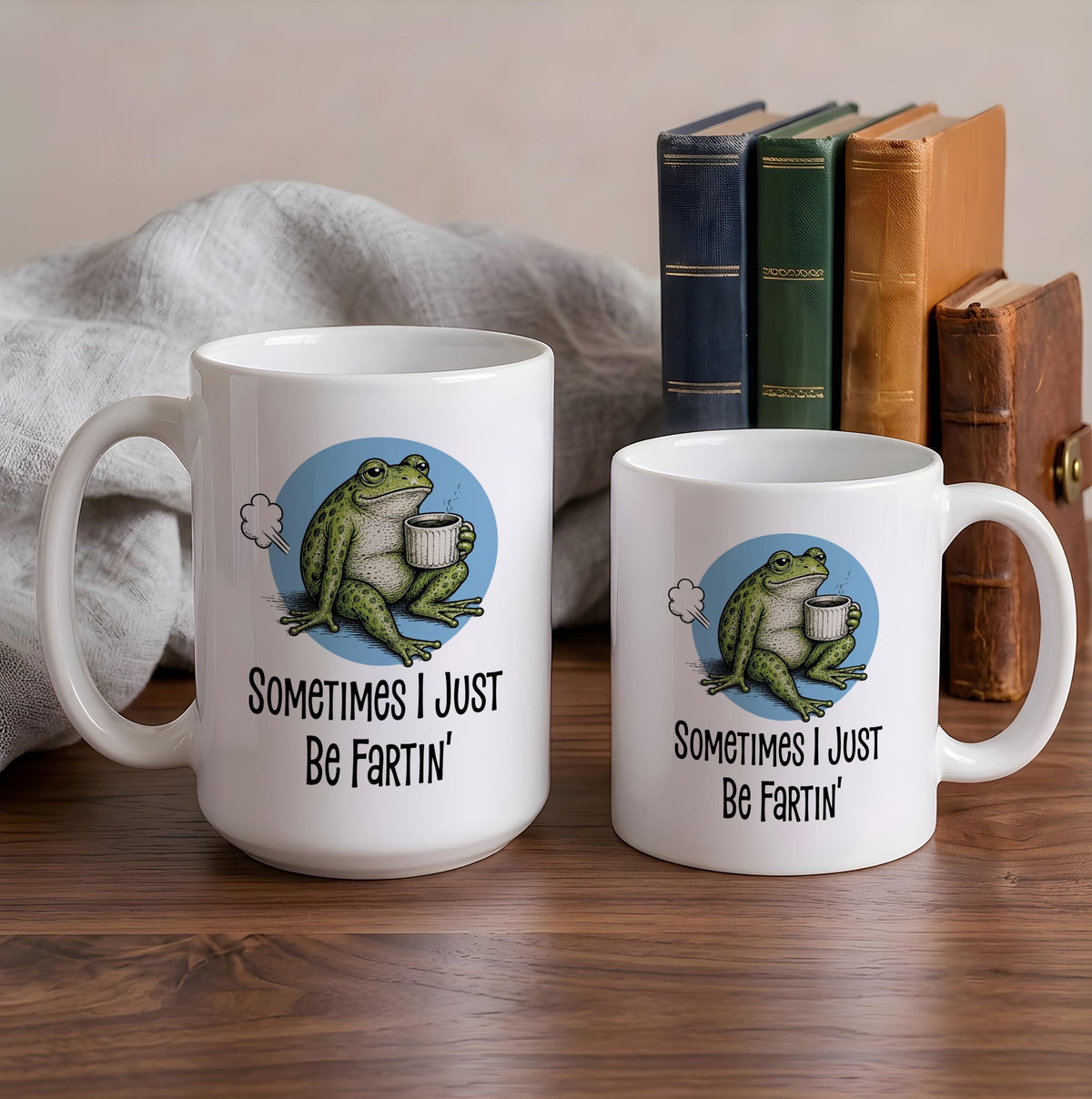 Funny Frog Farting Coffee Mug, Weirdcore Toad Meme Drinkware (11oz or 15oz)