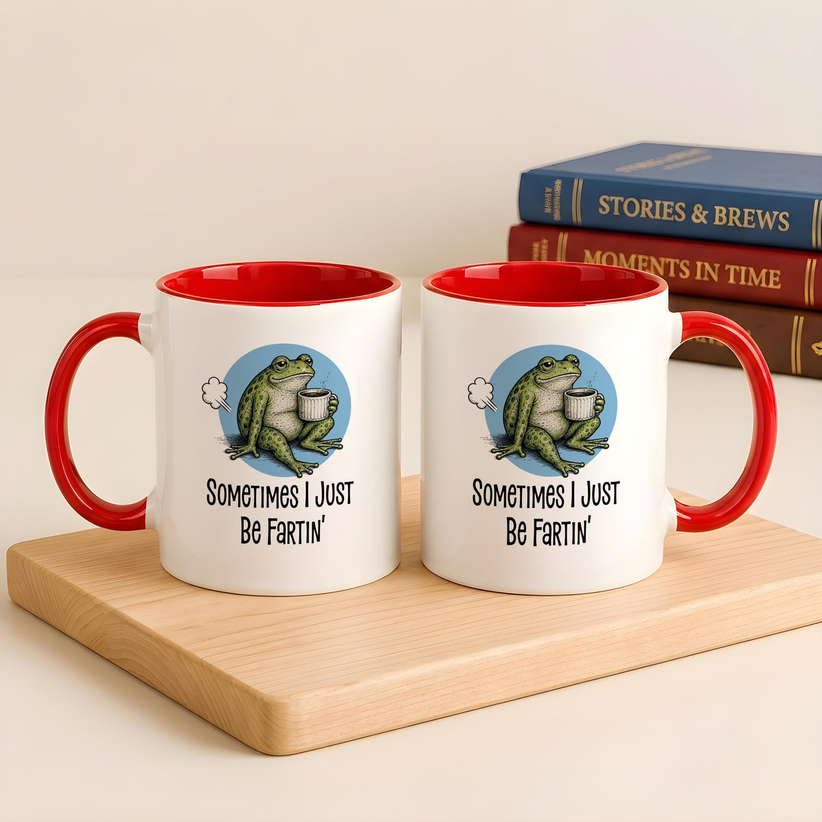 Funny Frog Farting Coffee Mug, Weirdcore Toad Meme Drinkware (11oz or 15oz)