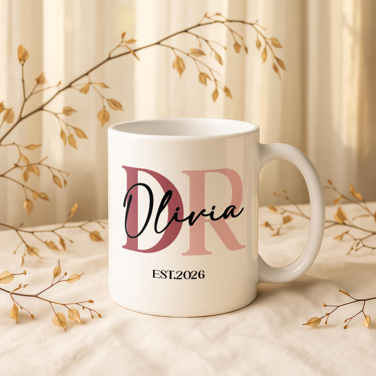 Personalized Doctor Mug, Custom Name Coffee Cup, Medical Graduation Gift