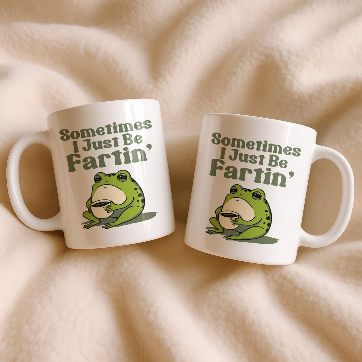 Funny Frog Coffee Mug, Sarcastic Meme Tea Cup, Ceramic Gift for Friend