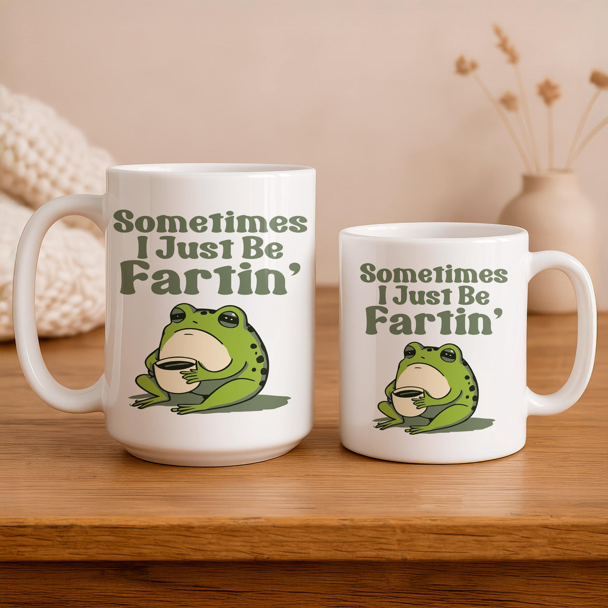 Funny Frog Coffee Mug, Sarcastic Meme Tea Cup, Ceramic Gift for Friend