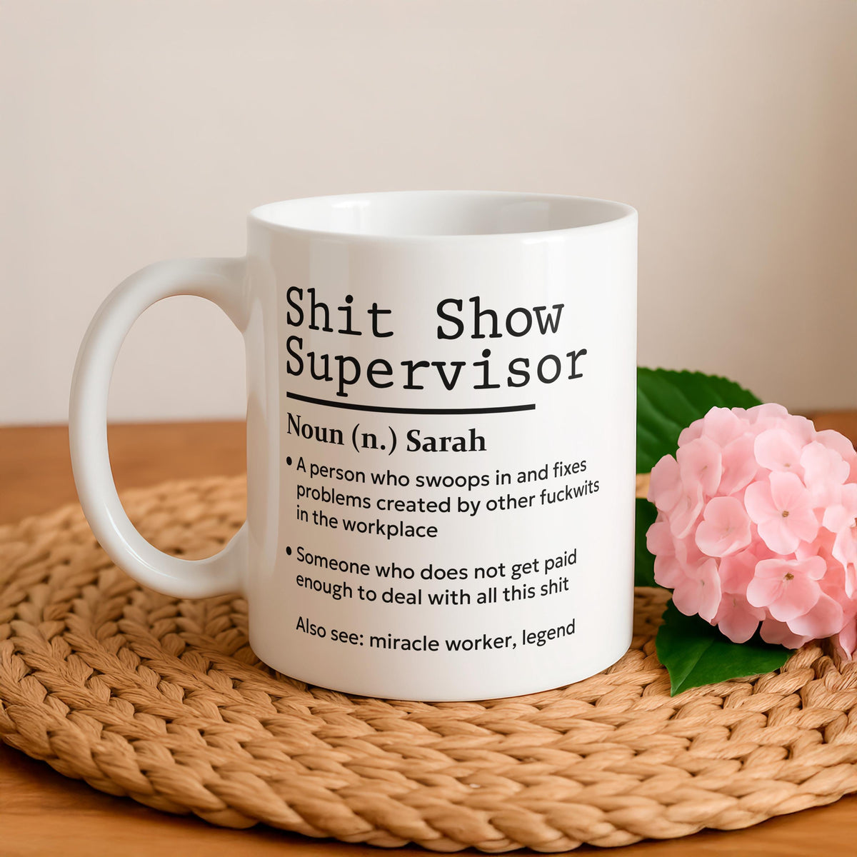 Personalized Shit Show Supervisor Ceramic Mug