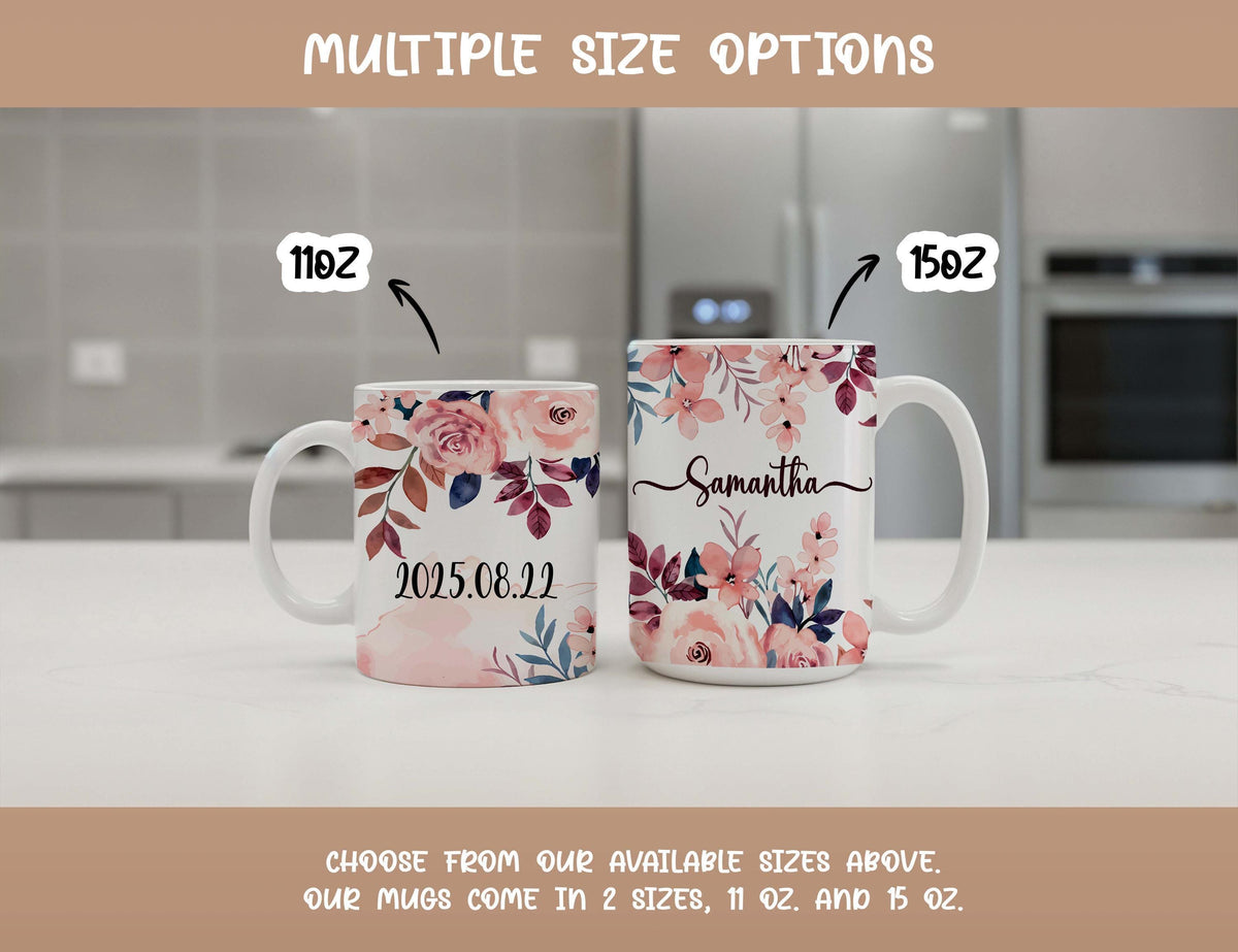 Custom Engaged Era Mug, Personalized Bride Coffee Cup, Bridal Shower Gift