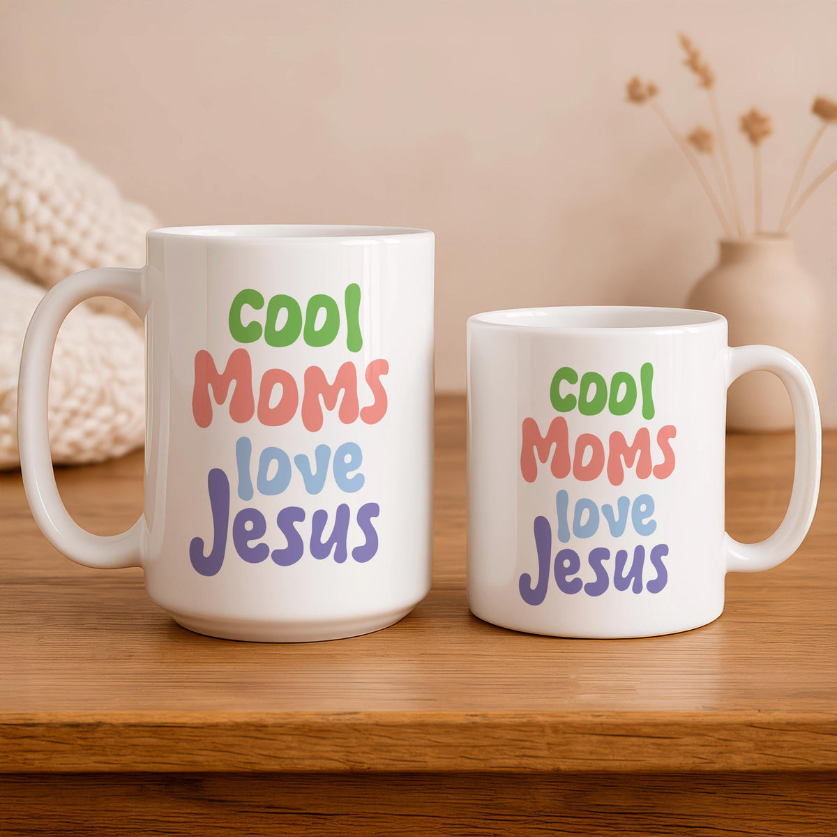 Christian Mom Ceramic Mug, Inspirational Coffee Cup, Jesus Lover Gift