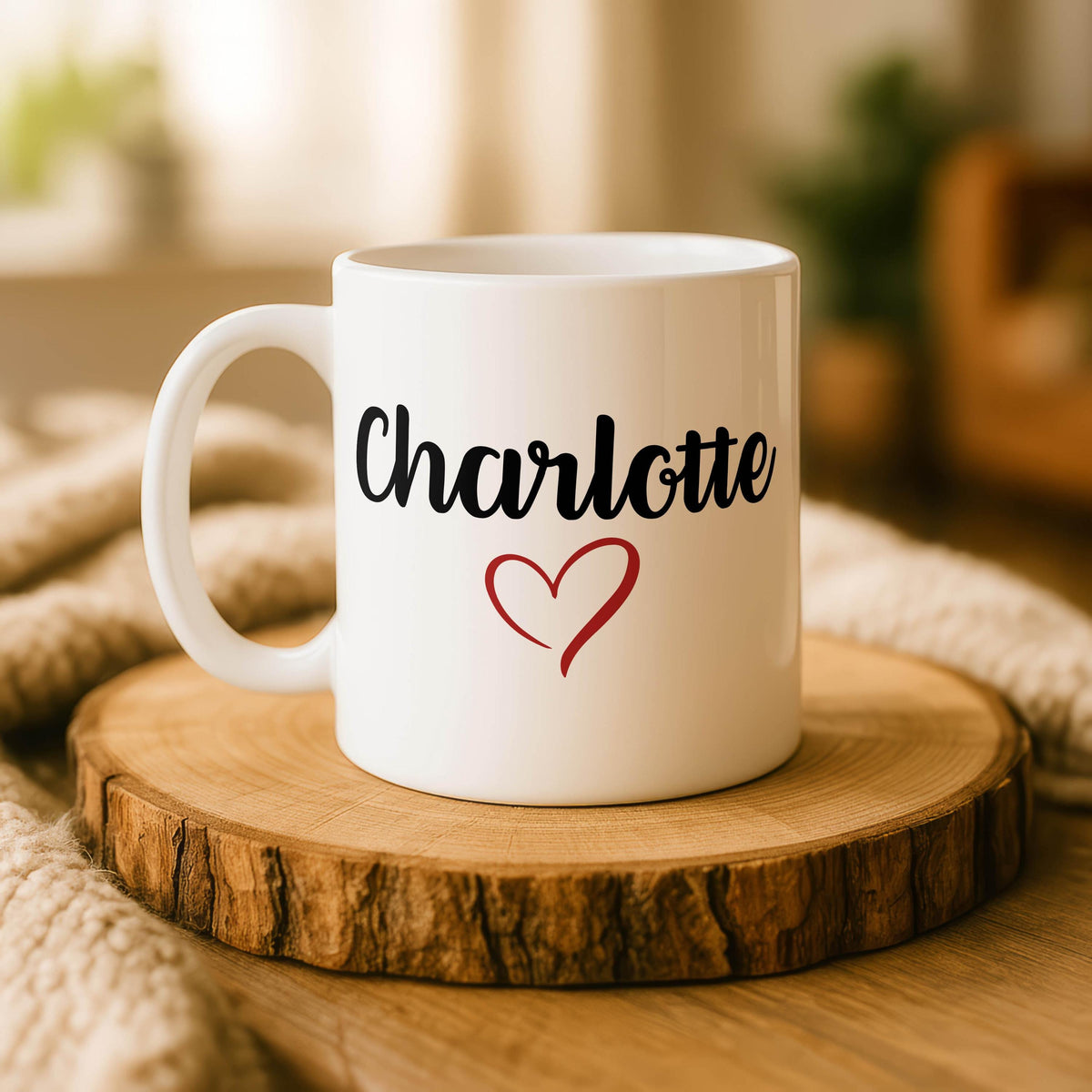 I Love You More The End I Win Ceramic Mug, Customizable Quote Coffee Cup