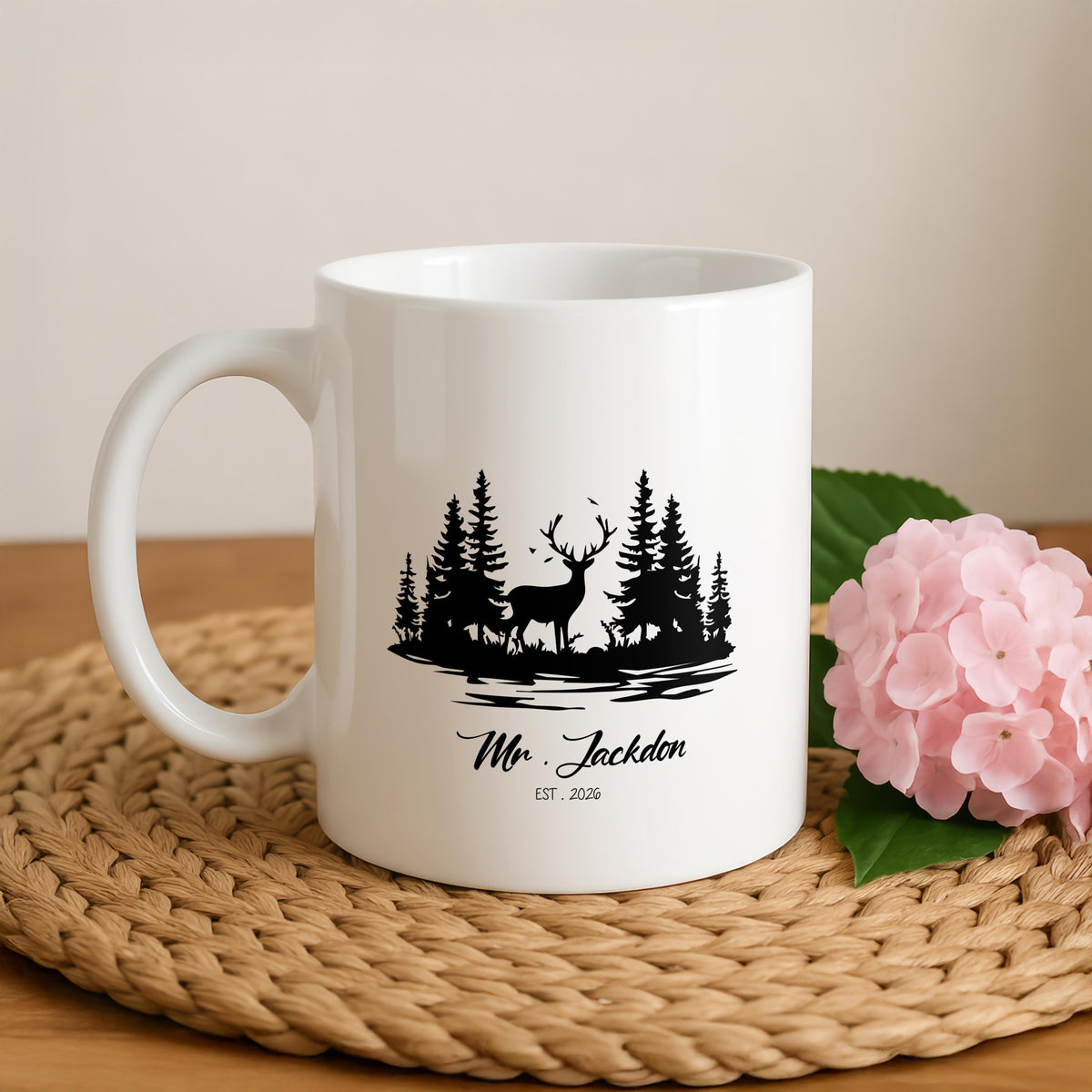 Personalized Mr and Mrs Ceramic Mugs, Custom Couple Coffee Cups, Wedding Gift